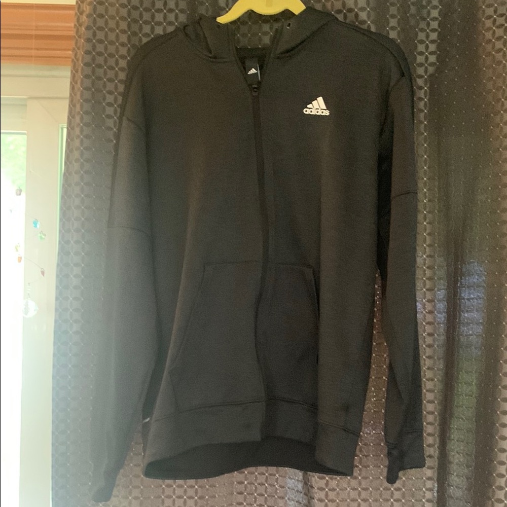 Adidas Black Full-Zip Hoodie